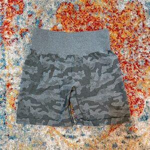NVGTN Grey Camo Midrise Shorts